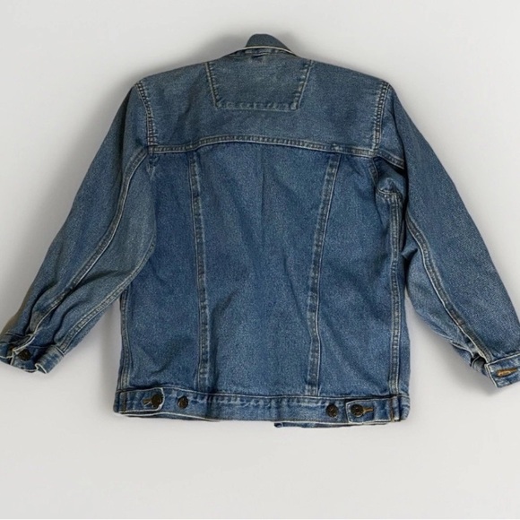 The Childrens Place Denim Youth Girl's Blue Cotton Blend Jeans Jacket Sz L 10-12 - Picture 4 of 10